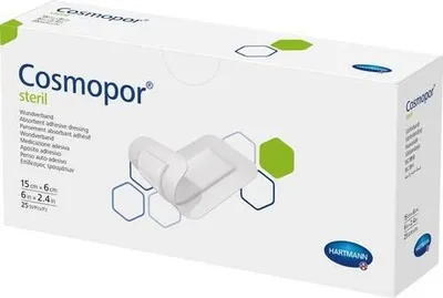 Zdjęcie produktu dla Hartmann Cosmopor® sterylny opatrunek na rany - 25 sztuk - 15 x 6 cm | opakowanie (25 sztuk)