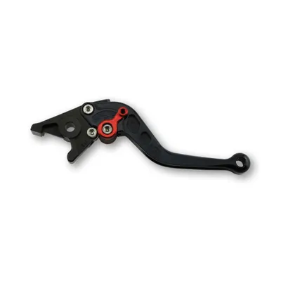 Produktbild von Bremshebel LSL R45 mit ABE kurz für Yamaha SR 400 - 650 ccm Bj. 1975 - 2016, Farbe Hebel:schwarz, Farbe Versteller:rot