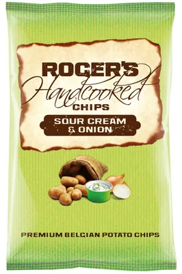Produktbild von Roger's Handcooked Chips Sour Cream & Onion 150g