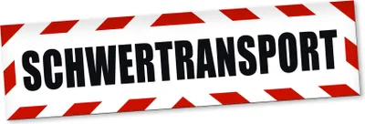 Produktbild von PantherPixel Schwertransport Magnetschild Auto Schwerlasttransport Magnetfolie Geschenkidee 45 x 12 cm REFLEKTIEREND