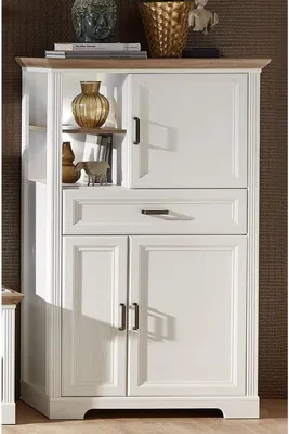 Produktbild von Highboard - Piniedekor hell - B 143 cm - LED-Beleuchtung