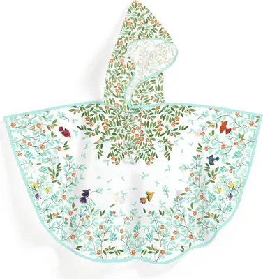 Produktbild von Regenponcho Blumen und Vögel, Djeco