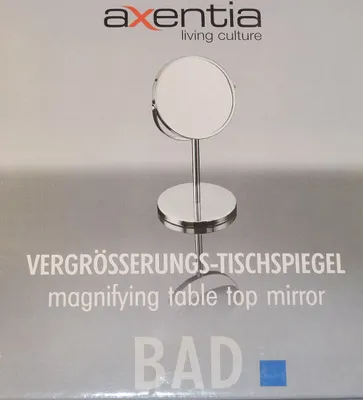 Produktbild von axentia Kosmetikspiegel rund 3x Vergrößerung Chrom