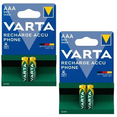 Produktbild von VARTA PHONE AAA 550mAh Akku - Schnurloses Telefon, 2 Stück