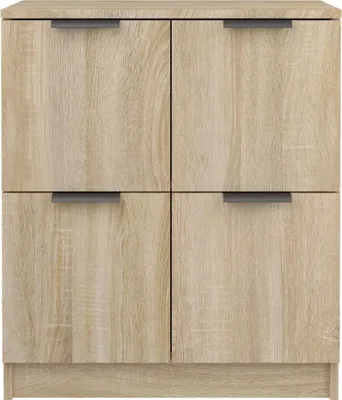 Produktbild von vidaXL Sideboards 2 Stk. Sonoma Eiche 60x30x70 cm Holzwerkstoff