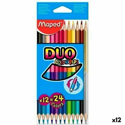 Produktbild von Buntstifte Maped Duo Color' Peps Bunt 12 Stücke Zweifachem Ende (12 Stück)