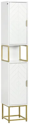 Produktbild von Badezimmerkorpus - Badezimmermöbel - Säulenkorpus - Aufbewahrungsschrank - Unterschrank für Waschtisch - Kompaktes Design