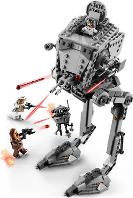 Produktbild von LEGO 75322 Star Wars AT-ST auf Hoth mit Figuren von Chewbacca und Droide