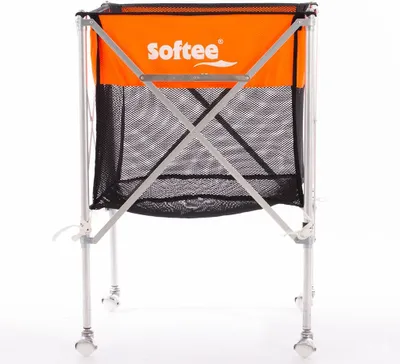 Immagine prodotto di Softee Carrello portapalloni pieghevole in alluminio Arancione 89x58,5x58,5 cm Arancione 89x58,5x58,5 cm