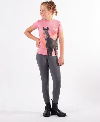 Produktbild von QHP Junior Sportshirt Iris blossom , Größe:128