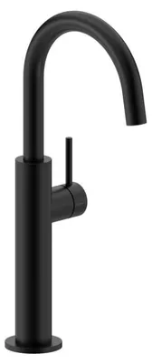Produktbild von Herzbach DEEP BLACK Waschtischmischer Slim L-Size Griff seitlich ohne Ablaufgarnitur