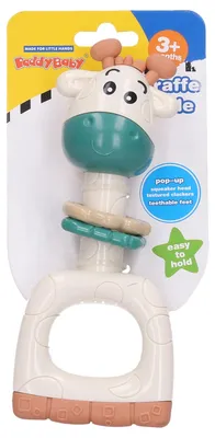 Obrázek produktu pro Chrastítko pískací žirafa 16cm