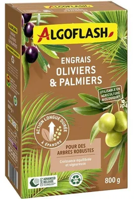 Obrázek produktu pro Hnojivo pro palmy, ALGOFLASH Naturasol, olivovníky a palmy, 800 g, UAB