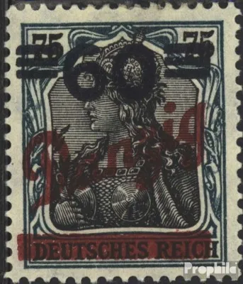 Produktbild von Briefmarken Danzig 1921 Mi 72 (kompl.Ausg.) mit Falz Aushilfsausgabe
