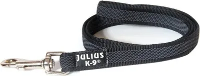Image de Julius K9 laisse anti-dérapante + dragonne - laisse de chien - noir - 120 cm