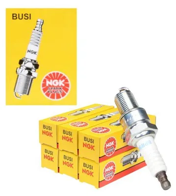 Image de 6 bougies d'allumage BPR9ES NGK, qualité SAE, référence 7788