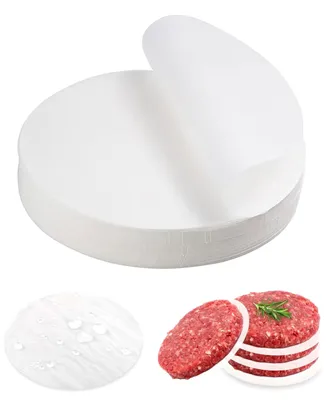Burgerpresse aus Aluminium, antihaftbeschichtet, 11 cm, mit 300 Papierformen