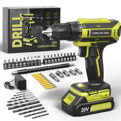 Obrázek produktu pro Aku vrtačka/šroubovák 20V, 25+1 stupňů točivého momentu, LED osvětlení