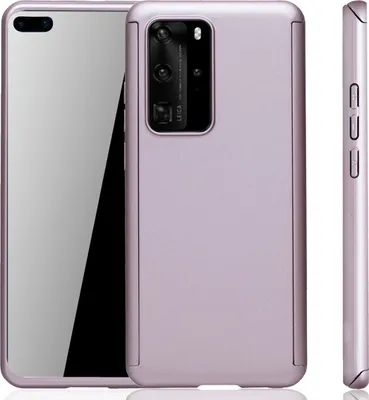 Zdjęcie produktu dla Etui na telefon komórkowy Pokrowiec ochronny na Huawei P40 Pełna obudowa Osłona ekranu 360 Różowy