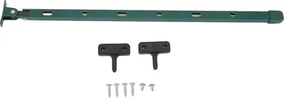 Produktbild von Gewächshaus-Fensterstrebe, robustes Aluminium, manuelles Dachentlüftungsöffner-Stangen-Set mit 6 Schrauben, 15,35 Zoll, Grün