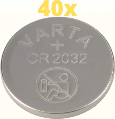 Produktbild von 40x Varta Lithium 3V CR2032-P Bulk 3V/220mA lose