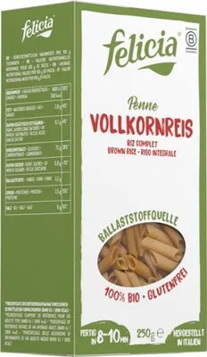 Produktbild von Felicia Vollkornreis Penne  250g