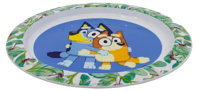 Image de Assiette en plastique Bluey Set en plastique pour enfants - convient au micro-ondes