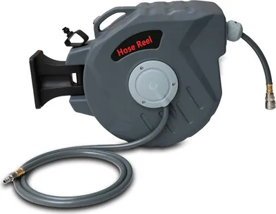 Image de TolleTour Enrouleur de tuyau Enrouleur de tuyau automatique air comprimé automatique 20m de tuyau d'air comprimé raccord 1/4 incl. support de tuyau mural, pression de travail max. 18 bar