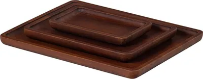 Produktbild von Trayla Serviertablett Akazienholz Braun - 2Er Set