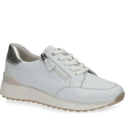 Image de Baskets en cuir Caprice - Cuir blanc Taille : 36 Normal