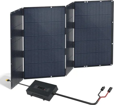 Zdjęcie produktu dla Składany panel słoneczny BMZ 400 W z regulatorem mocy