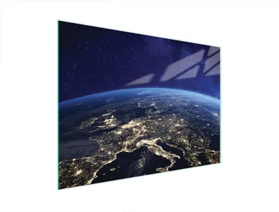 Image de Planche à découper en verre 40x30 Earth