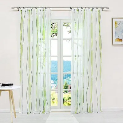 Obrázek produktu pro Zelený voálový polštář – stylová dekorace – 140 x 245 cm – jedinečný kus