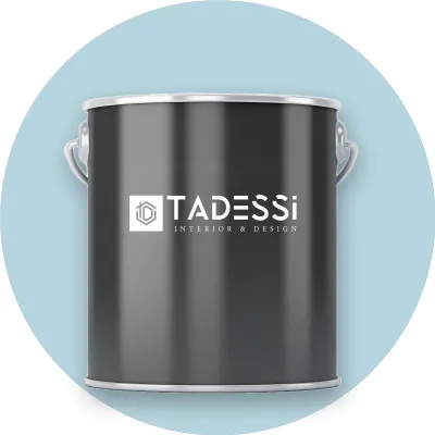 Produktbild von TADESSI Wandfarbe Blau - Wasserblau - abwaschbare Innenfarbe matt - Dispersionsfarbe - Geruchsarm und Lösemittelfrei - 5 Liter Gebinde