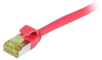 Zdjęcie produktu dla Synergy 21 Kabel krosowy RJ45 CAT6A 500Mhz czerwony S/FTP slimline okrągły d - Kable - Sieciowe