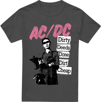 Immagine prodotto di AC/DC - Maglietta "Dirty Deeds" per uomo/donna Unisex TV17401 (M) (Charcoal)