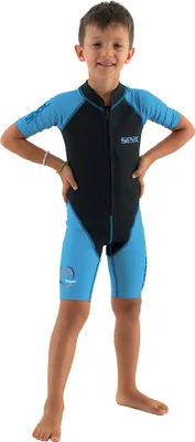 Produktbild von Seac Kinder-Neoprenanzug Shorty, Delfinblau