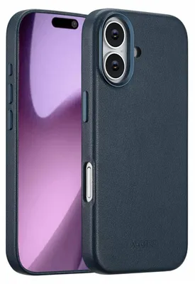 Immagine prodotto di Accezz MagSafe Backcover in pelle per Apple iPhone 17 - Blu notte