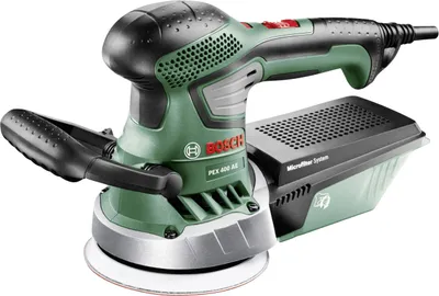 Obrázek produktu pro Bosch PEX 400 AE, Excentrická bruska, Sychý zip, Zelená, Maďarsko, 4000 oscilací/min, 26000 oscilací/min