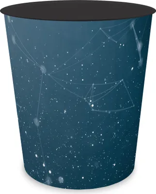 Produktbild von itenga Papierkorb - Motiv Hightech Abstrakt - ca. 11 Liter