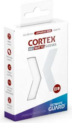 Immagine prodotto di Matowe koszulki Ultimate Guard Cortex na karty japońskie (60 szt.) - Białe