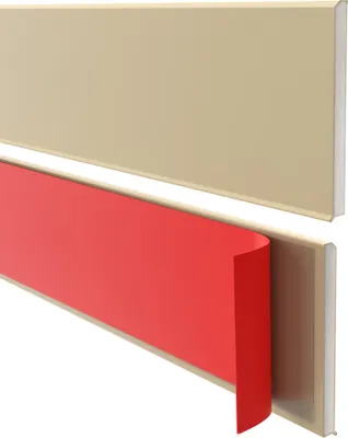 Immagine prodotto di QUEST Battiscopa autoadesivo in PVC, liscio, 100 mm, 10 m, beige