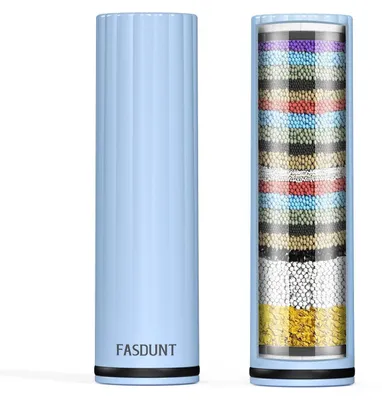 Obrázek produktu pro Náhradní filtry pro sprchovou hlavici, 2 kusy, 20stupňový filtr na změkčení vody s obsahem KDF-55, sulfátu vápenatého a vitamínu C