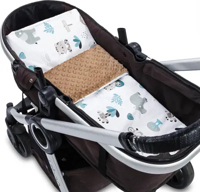 Produktbild von Kocyk dziecięcy przytulny kocyk kocyk dziecięcy do wózka kocyk dziecięcy - Kocyk 75x60 cm z poduszką 35x30 Kocyki dziecięce kocyk do wózka i wyposażenie początkowe dla noworodków i dzieci