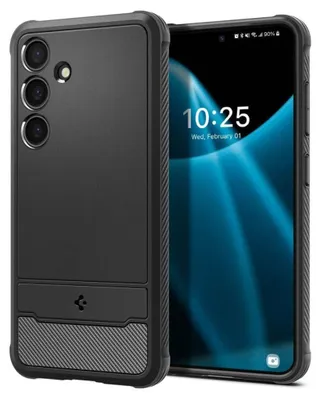 Obrázok produktu pre Puzdro Spigen Rugged Armor pre Samsung Galaxy S24 - matná čierna