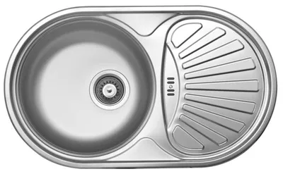 Produktbild von Novaservis Spüle 44x74 mit Abtropffläche und Überlauf, Edelstahl