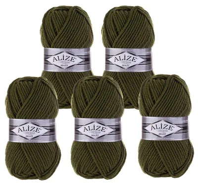 Strickwolle ALIZE SUPERLANA MAXI 620 armeegrün