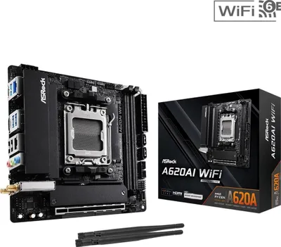 Produktbild von ASRock A620AI WiFi               AM5 mITX HDMI          DDR5 retail