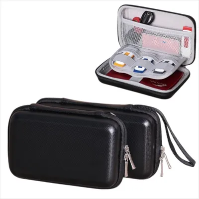 Produktbild von INF Mini Elektronik Aufbewahrungsbox Hartschale EVA PolyurethanOrganizer 16.5cmx10.5cmx4.6cm Reise 1 Stück