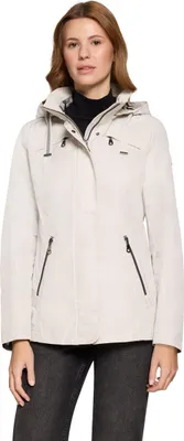 Produktbild von Gil Bret Sommerjacke tailliert mit abnehmbarer Kapuze Stehkragen Gesamtlänge 68 cm